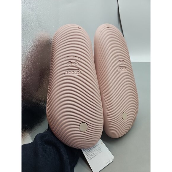 Crocs Mellow Recovery Flip Flop Slides Womens 12 Mens 10 Pink Clay Slip On NWT - Picture 3 of 6